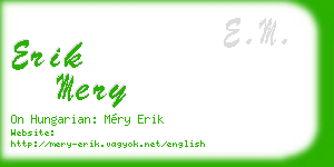 erik mery business card